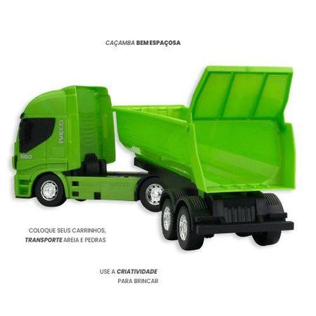 Caminhao De Brinquedo Iveco Hiway Basculante Com Caçamba