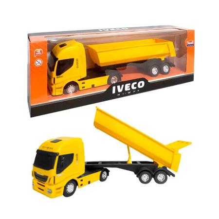 Caminhao De Brinquedo Iveco Hiway Basculante Com Caçamba