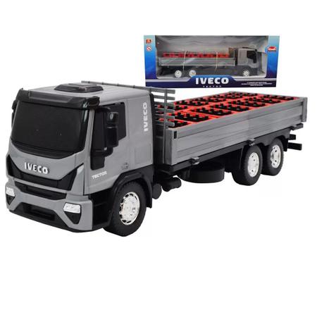 Caminhão de Brinquedo azul - IVECO Tector Dropside-ref 341 - USUAL