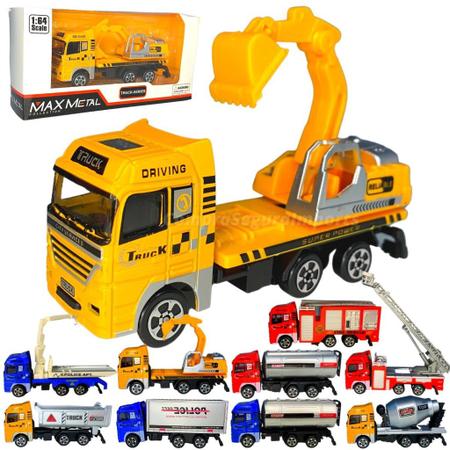 Caminhão Carreta de Brinquedo Miniatura Metal 30cm Coleção - Europio -  Caminhões, Motos e Ônibus de Brinquedo - Magazine Luiza