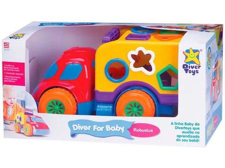 Imagem de Caminhão de Brinquedo - Robustus Diver For Baby - Divertoys Ref 639