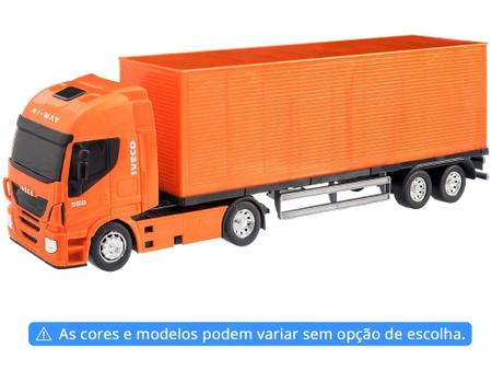 Imagem de Caminhão de Brinquedo Transporte 339 Roda Livre - Iveco Hi-Way