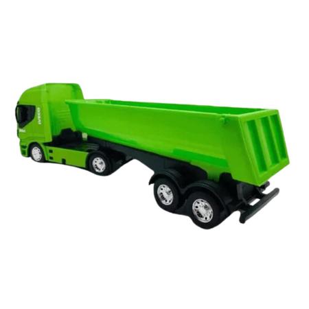 Caminhao De Brinquedo Iveco Hiway Basculante Com Caçamba