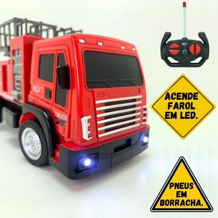 CAMINHÃO DE BOMBEIROS CONTROLE REMOTO GIGANTE BRINQUEDOS SHOPPING