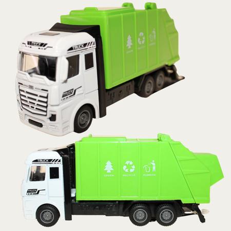 Imagem de Caminhão De Ferro e Plastico Colecionáveis 12cm 1:48 Modelo:LIXEIRO