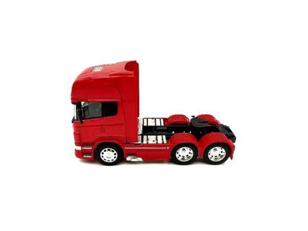 Imagem de Caminhão De Ferro Miniatura Scania V8 R730 Trucado 1:32 Welly