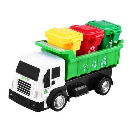 Imagem de Caminhão de Lixo  de Controle Remoto  Reciclagem Latas de Lixo