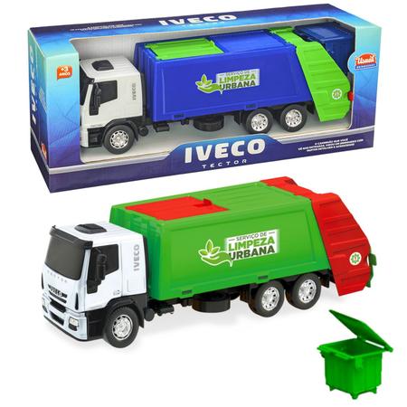 Caminhão de Lixo IVECO Serviço de Limpeza Urbana Abre o Baú - 1 unidade -  Usual Brinquedos - Caminhões, Motos e Ônibus de Brinquedo - Magazine Luiza
