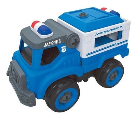 Brinquedo Infantil Caminhão Policia City Machine Multikids Azul