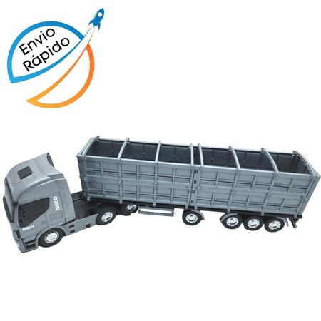 Caminhão Graneleiro Branco Iveco Usual Brinquedos - Papelaria Arco