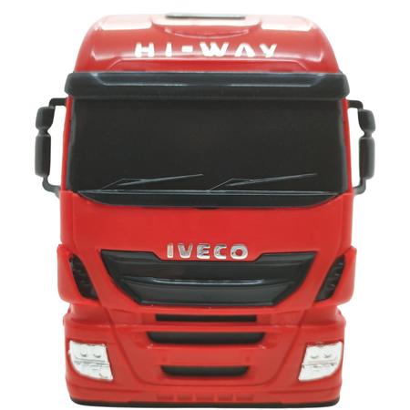 Caminhão Graneleiro Miniatura Brinquedo Iveco Hiway Laterais