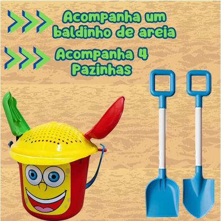 Caminhão Infantil Com Acesórios De Praia De Brinquedo Pazinhas Baldinho De Areia Crianças Kendy Imagem de Caminhão Infantil Com Acesórios De Praia De Brinquedo Pazinhas Baldinho De Areia Crianças Kendy