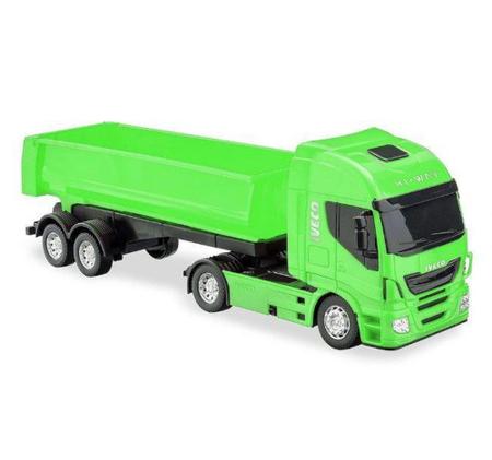 Caminhão Iveco Hi-Way Plataforma C/ Carregadeira Basculante e Trator  Brinquedo Infantil Menino - Big Bag Shop Virtual