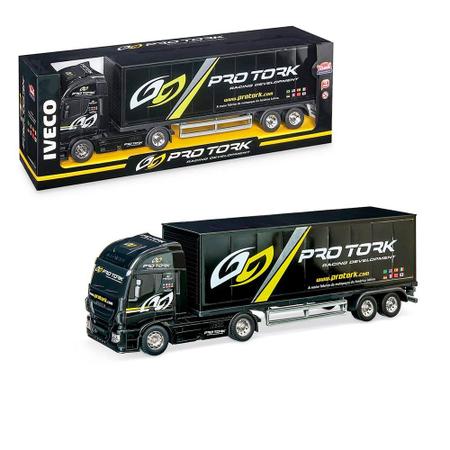 Caminhão Iveco Baú Pro Tork Miniatura - Usual Brinquedos 443