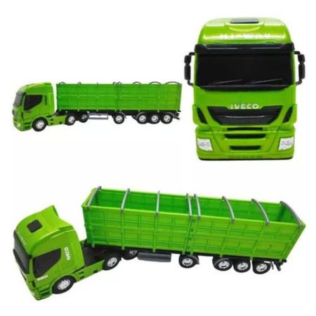 Caminhao Graneleiro Iveco HI-WAY AZUL Usual Brinquedos 582 - Ri Happy