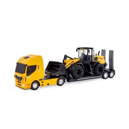 Caminhão Iveco Hi-Way Plataforma C/ Carregadeira Basculante e Trator Brinquedo  Infantil Menino - Big Bag Shop Virtual