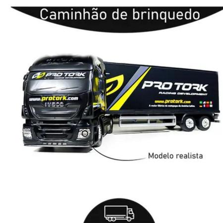 Caminhão Iveco Baú Pro Tork Miniatura - Usual Brinquedos 443