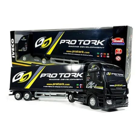 Caminhão Iveco Baú Pro Tork Miniatura - Usual Brinquedos 443