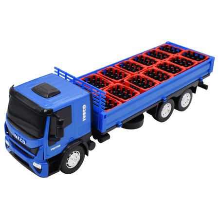 Caminhão de Brinquedo azul - IVECO Tector Dropside-ref 341 - USUAL