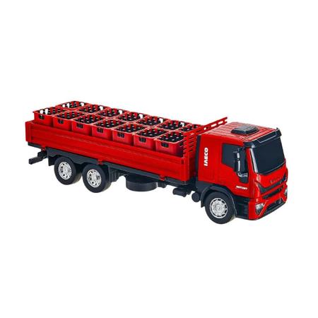 Caminhão Brinquedo Infantil Miniatura Iveco Tector Dropside