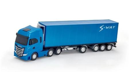 Caminhão Miniatura Iveco Carreta Baú Refrigerado S-way