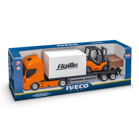 Brinquedo Caminhão Iveco Hi Way Plataforma