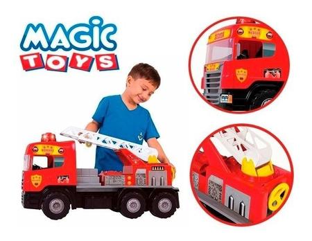 Caminhão de Brinquedo Magic Toys Super Bombeiro - Vermelho - Marciu´s  Magazine