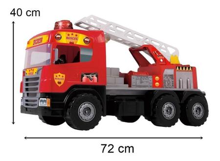 Caminhão Super Bombeiro Brinquedo Grande - Magic Toys - Caminhões, Motos e  Ônibus de Brinquedo - Magazine Luiza