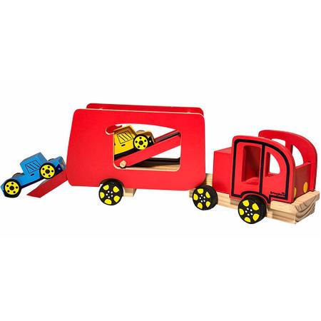 Brinquedos Caminhão Cegonha Brinquedo Grande Com 4 Carrinho Kit Completo, Magalu Empresas