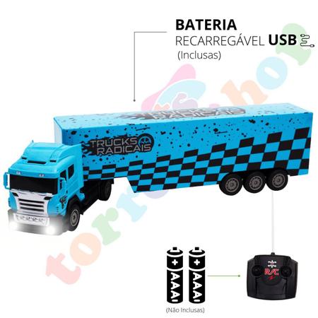 Imagem de Caminhão Truck Controle Remoto BateriaRecarregável Brinquedo Unik BT2003-2