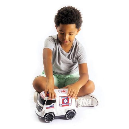 Caminhão de brinquedo Truck Polícia Preto Bs Toys - Pedagógica