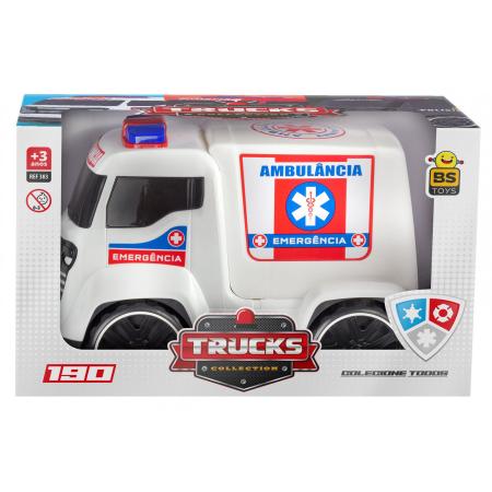 Caminhão de brinquedo Truck Polícia Preto Bs Toys - Pedagógica