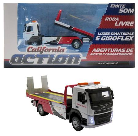 Imagem de Caminhão Volvo Guincho - Som e Luz - California Action - 1/50 - California Toys