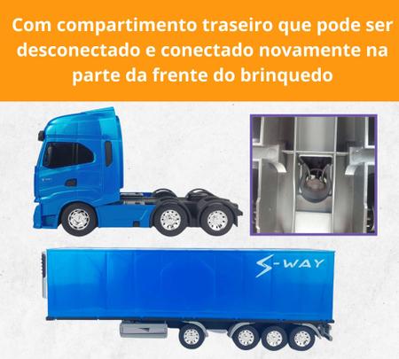 Caminhão Miniatura Iveco Carreta Baú Refrigerado S-way