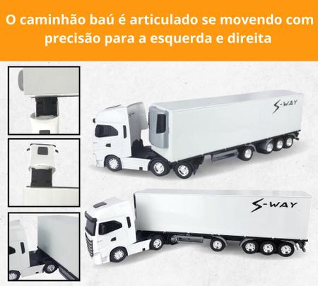 Caminhão Miniatura Iveco Carreta Baú Refrigerado S-way