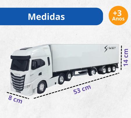 Caminhão Miniatura Iveco Carreta Baú Refrigerado S-way