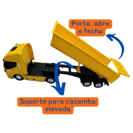 Caminhãozinho Caçamba Basculante Infantil Brinquedo Miniatura - Usual  Brinquedos - Caminhões, Motos e Ônibus de Brinquedo - Magazine Luiza