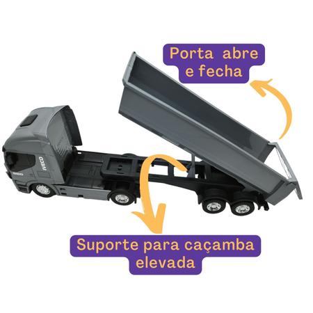 Caminhãozinho Caçamba Basculante Infantil Brinquedo Miniatura - Usual  Brinquedos - Caminhões, Motos e Ônibus de Brinquedo - Magazine Luiza