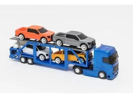 Carreta Cegonheira Diesel De Brinquedo Com 04 Caminhonetes - ShopJJ -  Brinquedos, Bebe Reborn e Utilidades