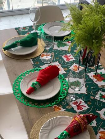 Caminho De Mesa Natal Trilho Estampado 50 X 1,40 - 1 Trilho - Selys Imagem de Caminho De Mesa Natal Trilho Estampado 50 X 1,40 - 1 Trilho
