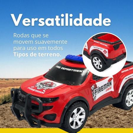 Imagem de Caminhonete Bombeiro Policia Carrinho Colecionável