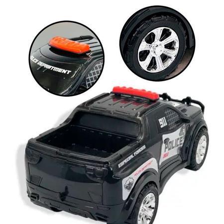 Caminhão de brinquedo Truck Polícia Preto Bs Toys - Pedagógica