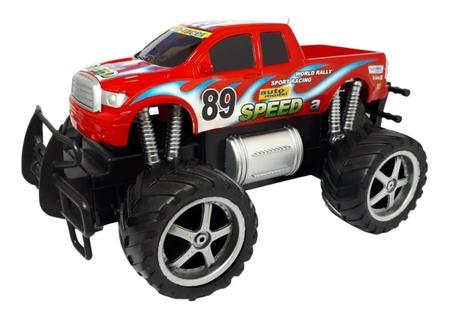 Carro De Controle Remoto Jipe 4x4 - Champion Radical 1:24 Vermelho