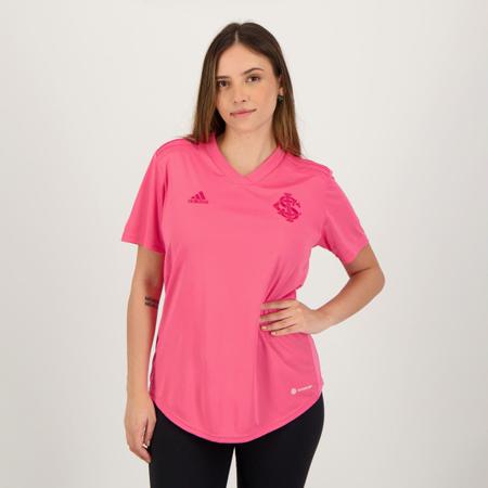 Kit Camisa Adidas Internacional Outubro Rosa 2022 Feminina + Camisa  Internacional Feminina Vermelha 