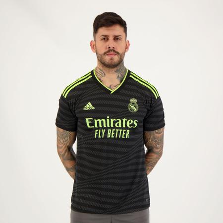 Camisa Adidas Real Madrid Third 2023 Camisa de Time Magazine Luiza