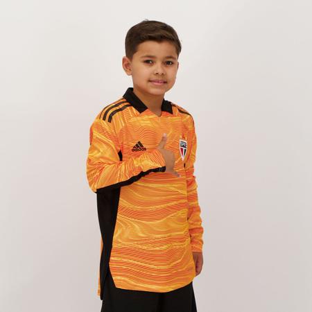 Camisa Adidas S o Paulo Goleiro II 2021 Manga Longa Juvenil
