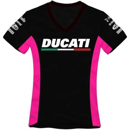 Camisa Allboy Feminina Ducati Pink Imagem de Camisa Allboy Feminina Ducati Pink