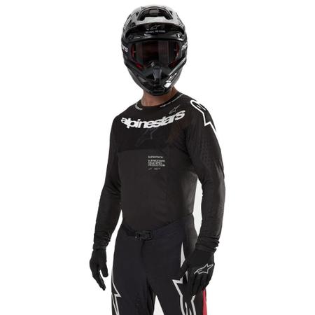 Imagem de Camisa Alpinestars Supertech Ward 2024 Preto/Vermelho