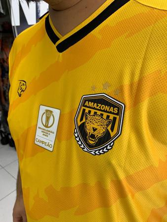 Camisa Amazonas FC 2024 Onça Amarela Oficial Imagem de Camisa Amazonas FC 2024 Onça Amarela Oficial