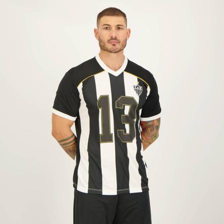 Imagem de Camisa Atlético Mineiro Essay Branca e Preta